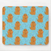 Snuffleupagus Blue Stars & Stippen Pattern Muismat (Voorkant)