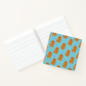 Snuffleupagus Blue Stars & Stippen Pattern Notitieboek (Binnen)