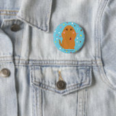 Snuffleupagus Blue Stars & Stippen Pattern Ronde Button 5,7 Cm (In situ)