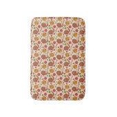 Snuffleupagus en Big Bird Groovy Flower Pattern Badmat (Voorkant Verticaal)