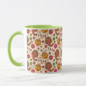 Snuffleupagus en Big Bird Groovy Flower Pattern Mok (Links)