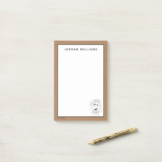 Snuffleupagus Schaats Logo - tot en met zonsopgang Post-it® Notes (Op bureau)