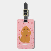 Snuffy Hearts & Stars Grafisch Bagagelabel (Voorkant verticaal)