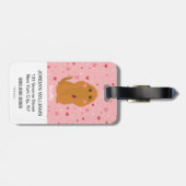 Snuffy Hearts & Stars Grafisch Bagagelabel (Achterkant horizontaal)