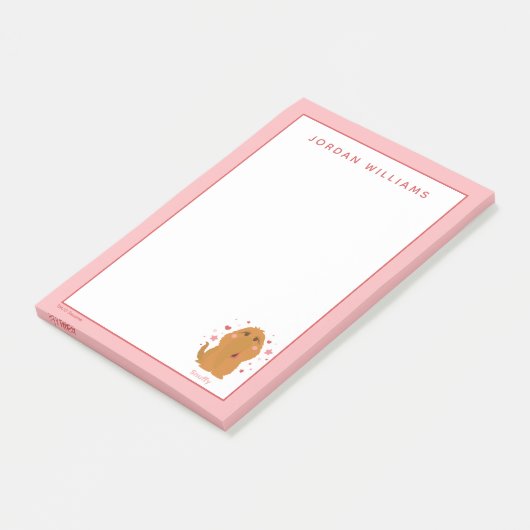 Snuffy Hearts & Stars Grafisch Post-it® Notes (Schuin)