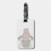 Snug Pug Bagagelabel (Achterkant verticaal)