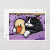 Snuggable Duck-Briefkaart Briefkaart (Voorkant / Achterkant)