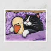 Snuggable Duck-Briefkaart Briefkaart (Voorkant)