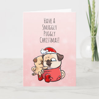 Snuggable kerstkaart kaart
