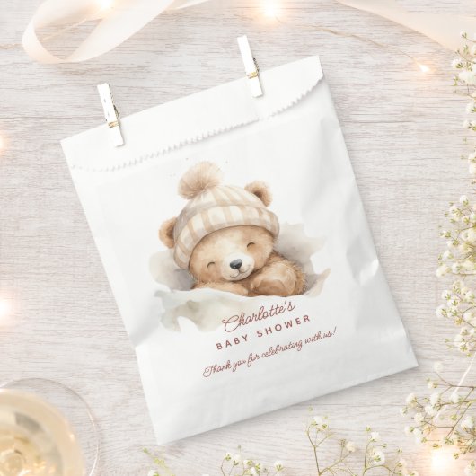 Snuggle Beer Baby shower Favor Bag Bedankzakje (Geknipt)
