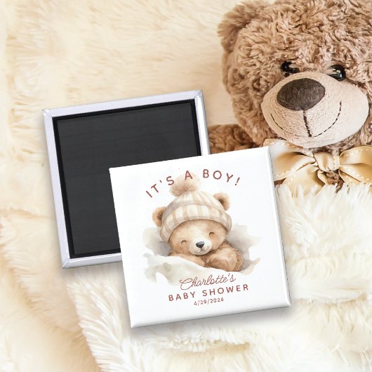 Snuggle Beer Baby shower Favor Magnet Magneet