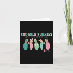 Snuggle Bunnies zijn mijn favoriete Nicu Nurse Pas Kaart