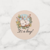 Snuggle Bunny Baby shower Confetti (Kleine voorkant)