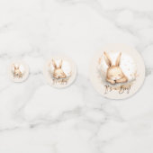 Snuggle Bunny Baby shower Confetti (Achterkanten)