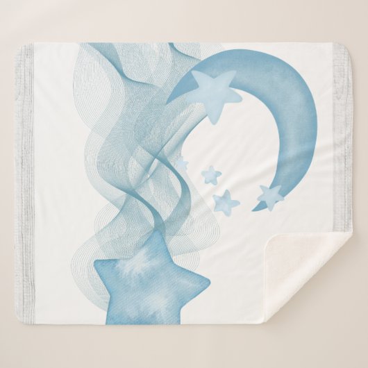 Snuggle in Luxury with a Personalized Sherpa Blank Sherpa Deken (Voorkant (horizontaal))