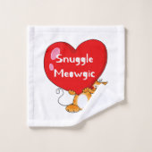 Snuggle Meowgic Funny Chat Pun Art (Gant de toilette)