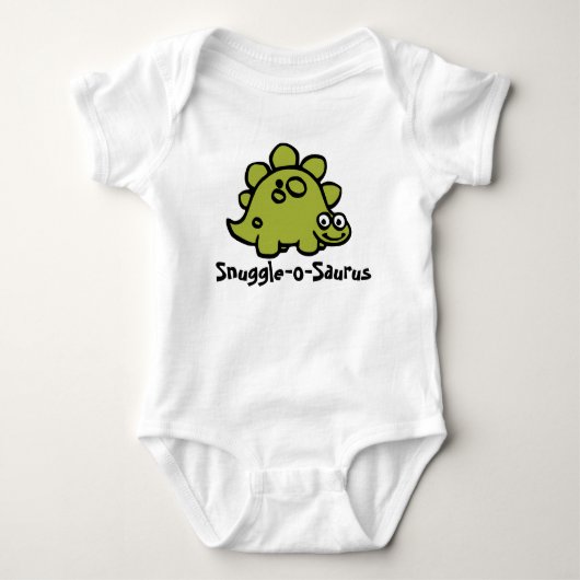 Snuggle-o-Saurus Dino Pret Romper (Voorkant)