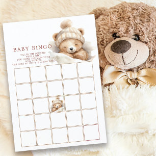 Snuggle Up Beer Baby shower Bingo spel Kaart