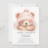 Snuggle Up Beer Baby shower uitnodiging (Voorkant)