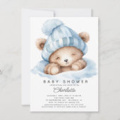 Snuggle Up Beer Baby shower uitnodiging (Voorkant)