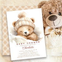 Snuggle Up Beer Baby shower uitnodiging