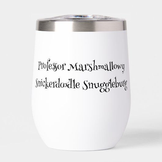 SnuggleNames Bouteille d'eau cadeau - Style 1 (Avant)