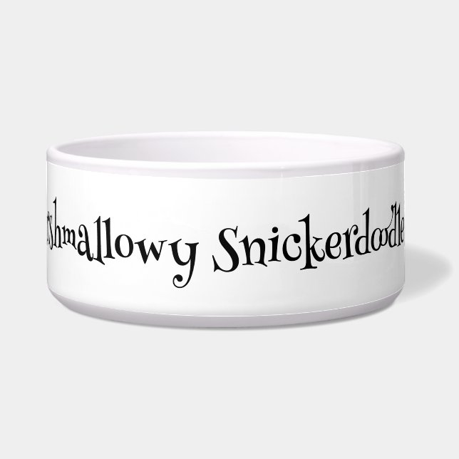 SnuggleNames Custom Pet Bowl - Groot Voerbakje (Voorkant)