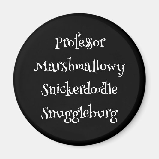 SnuggleNames : Magnet d'amour personnalisé (Devant)