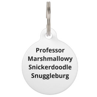 SnuggleNames: Op maat gemaakte huisdiernaam ID-tag Huisdierpenning