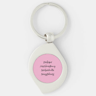 SnuggleNames: Romantische aangepaste metalen Sleut Sleutelhanger