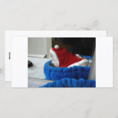 Snuggler is de Poten van de Kerstman Feestdagenkaart (Voorkant / Achterkant)