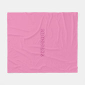 "Snuggles" donkerroze, roze Fleece Deken (Voorkant (Horizontaal))
