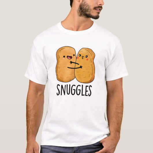 Snuggles Funny Nugget Couple Pun T-shirt (Voorkant)