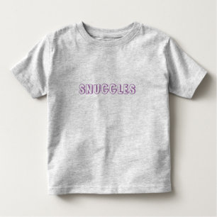 "Snuggles" lavendel lila letters Kinder Shirts
