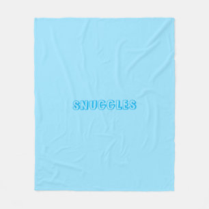 "Snuggles" Lichtblauw Fleece Deken