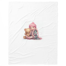 Snuggly Comfort: Schattige meisje met poppendeken