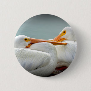 Snuggly Pelicans Ronde Button 5,7 Cm
