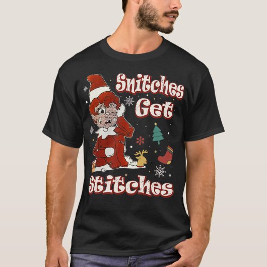 snuitjes voor grappige kerstkerst t-shirt (Voorkant)