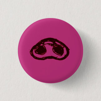 Snuits Badge - Knuffel Varkenssnuits Speld Ronde Button 3,2 Cm