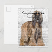 So Beautiful, Afghan Hound Dog Briefkaart (Voorkant / Achterkant)