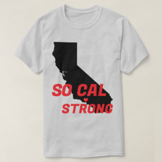 SO CAL STERKE rode zwarte CA Solid Heart T-shirt