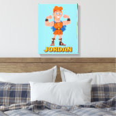 So Cute Hercules Canvas Print (Insitu (Slaapkamer))