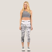So Demure™ Leggings Capri DIY Taille Haute | Peint (Recto)