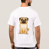 So Done Funny Tired Pug T-Shirt (Dos)
