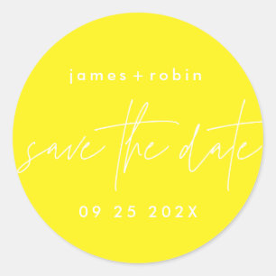 So Fun   Heldergeel zomerzonlicht Ronde Sticker