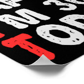 So happy I'm 36th Today Funny Birthday Gift Idea Poster (Hoek)