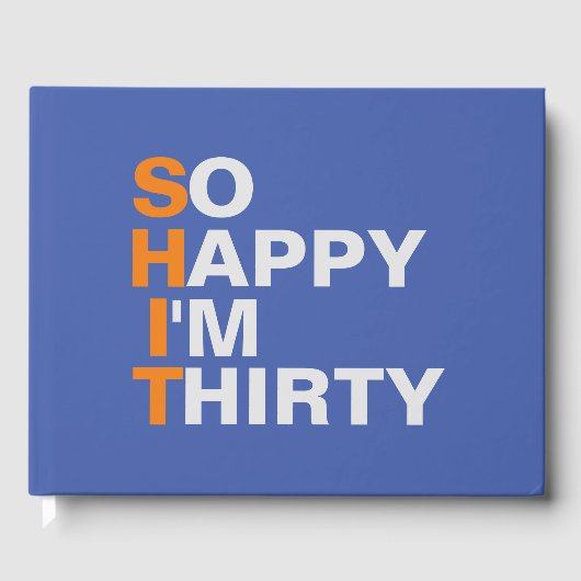 So Happy I'm Thirty 30e anniversaire de fête livre (Recto)