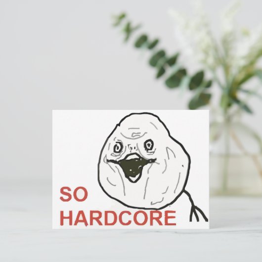 So Hardcore Briefkaart (Staand voorkant)