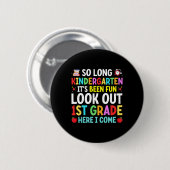 So Long Kindergarten Afstuderen Afstuderen Leraar Ronde Button 5,7 Cm (Voorkant /achterkant)