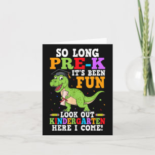 So Long Pre-k Preschool Afstuderen Kindergarten He Kaart